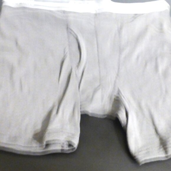 CLTH1 - 3X Gildan MEN'S BOXERS Size 2XL Grey & Dark Gray Men's Underwear Briefs - Picture 7 of 8